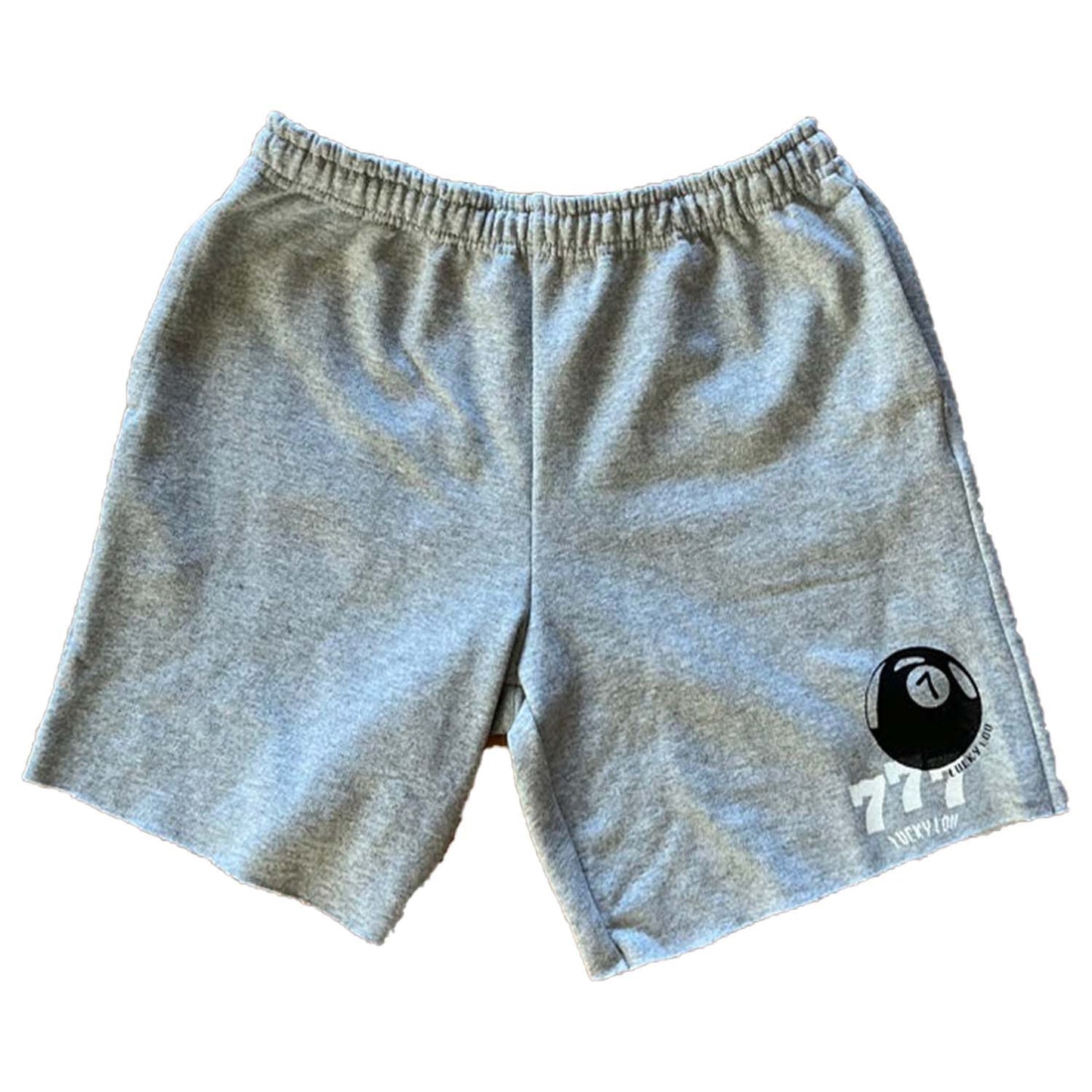 "ON A ROLL" SWEAT SHORTS IN GRAY